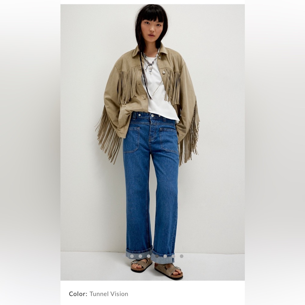 We The Free Free People Palmer Cuffed Jeans 32 Never Worn